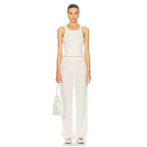 Eterne Willow Crinkled Drawstring Pants in Ivory L